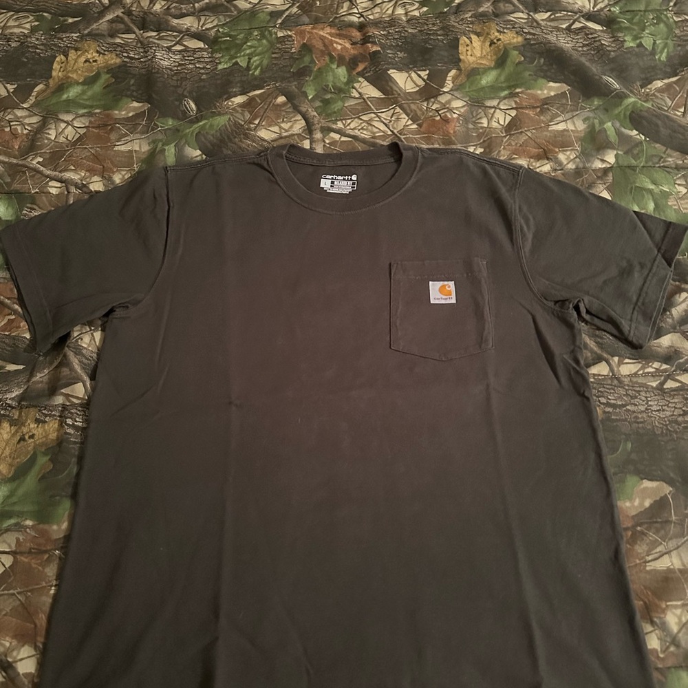Carhartt Charcoal Gray Relaxed Pocket Tee